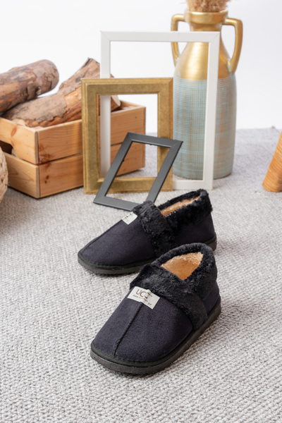 Slipcat Unisex Μάλλινες Χειμερινές Παντόφλες - Eva Sole Home Boots - Παπούτσια