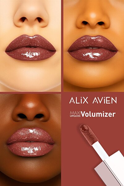 Alix Avien Maxivolumizer Lipgloss 219 - Foxy Red - Kalıcı ve Nemlendirici Ruj - Dolgunlaştırıcı Etki