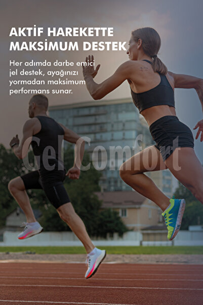 Gel Comfort GC11 | Yumuşak Jel Spor Ayakkabı Tabanı, Şok Emici, Ark Destekli Ortopedik Konfor Iç Tabanlık