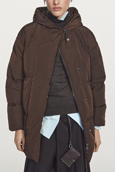 Massimo Dutti Su itici kapüşonlu şişme mont