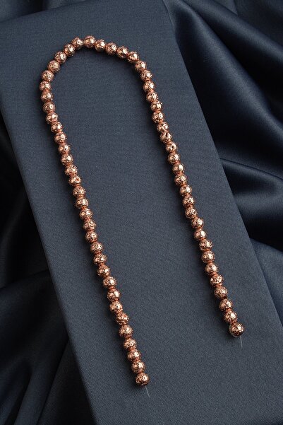 Uçar Doğaltaş Hematit Doğal Taş Parlak Roz Küre Kesim 5x5mm Dizi [AA]