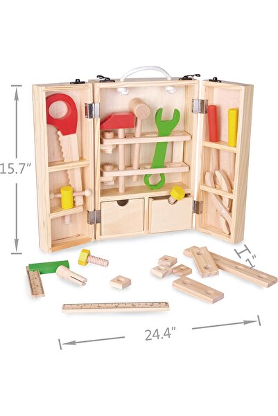 Generic Wooden Multifunctional Tool Box Toy