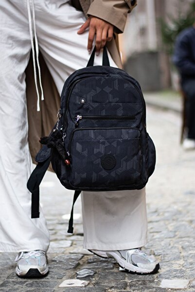 Sanmorris Unisex Αδιάβροχο υφασμάτινο σακίδιο πλάτης πολλαπλών διαμερισμάτων