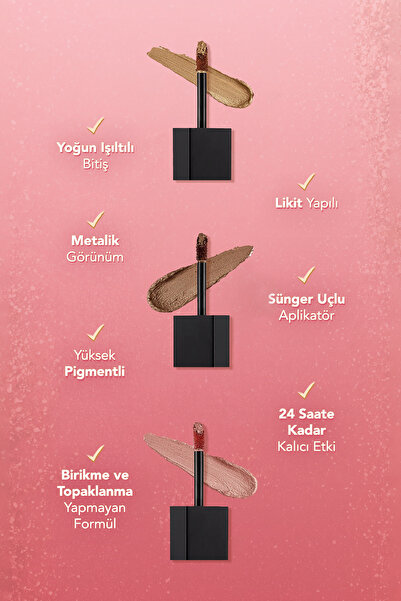 Flormar Metalik Likit Göz Farı (Lila) - Shimmer & Shine Liquid Shadow - 002 Soft Lilac - 8682536003100