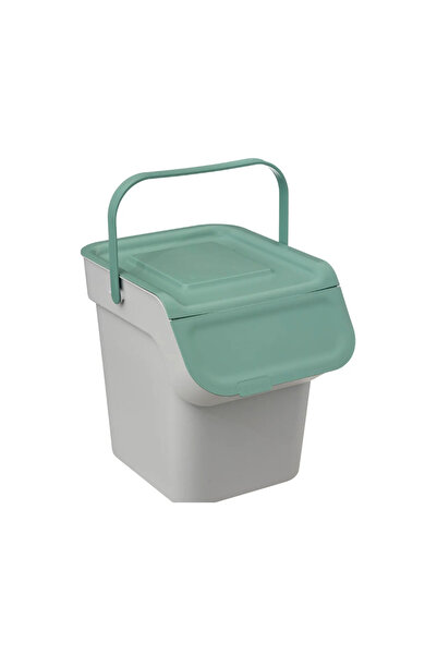 5five Simple Smart Nyborg sorting waste bin, plastic, green, 20 liters, 28.5 x 31 x 34 cm