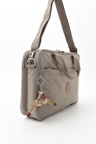 Sanmorris Унисекс чанта за лаптоп Clinker Mink - водоустойчива, презрамка за ръка, отделение за документи