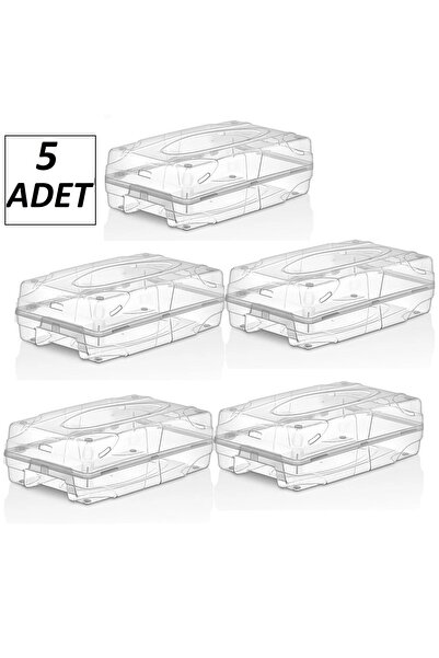 Bayev 5 Adet Kadın Ayakkabı Saklama Kutusu Hava Delikli 5'li Saklama Seti -