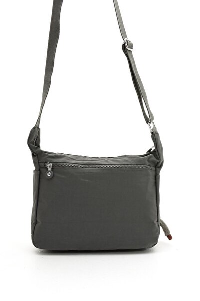 Sanmorris Dark Gray Women's Shoulder Bag - Large Size, Water Resistant, Parachute Fabric
