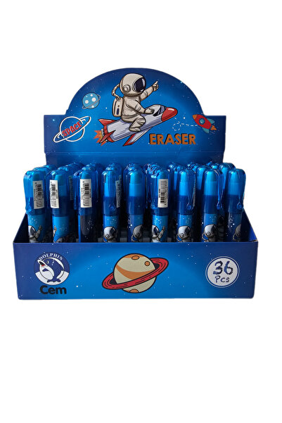 Cem Uzay Ve Astronot Temalı Yumurtlayan Roket Silgi (1 ADET)