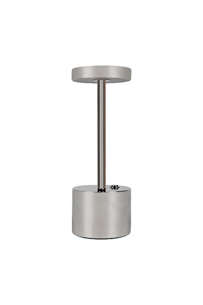 Genel Markalar Lüks Şarjlı Masa Lambası Krom Kaplama