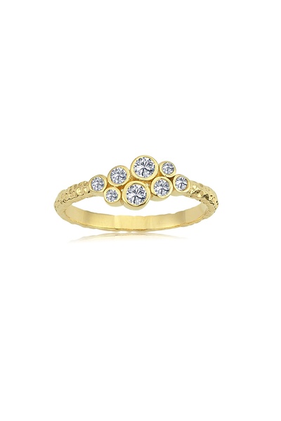 FasekGold Ares Otantik Pırlanta Taşlı 925 Ayar Gösterişli Gümüş Yüzük-ares Ot...