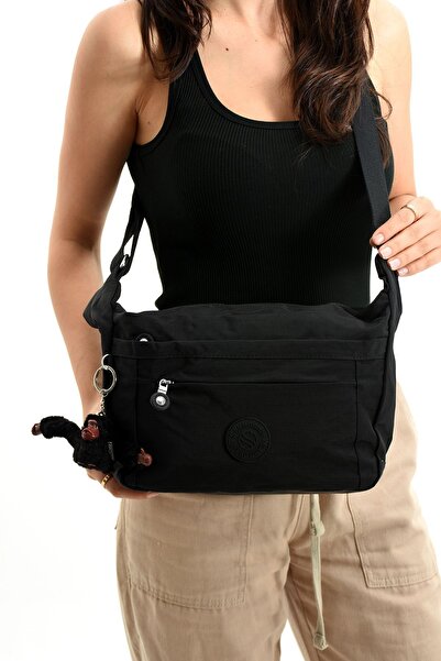 Sanmorris Black Water Resistant Crossbody Women's Bag - For School, Travel and Shoulder