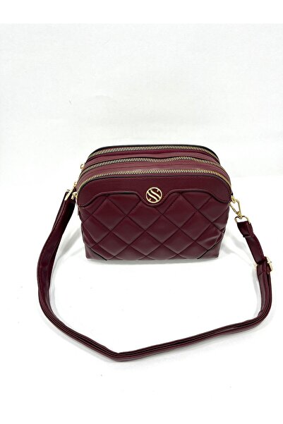 Sanmorris Women's Adjustable Crossbody Strap 4 Compartment Borda Matte Shoulder and Crossbody Bag S-1267