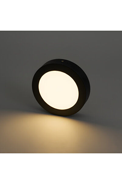 Kendal KDL421 Yuvarlak Sıva Üstü LED Panel Spot 12W 1020 Lümen -3000K SARI IŞIK