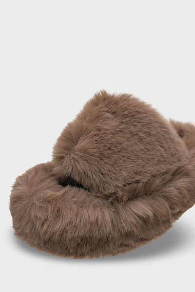 Capone Outfitters Papuci de casă pentru femei Nyssa Plush Furry