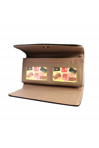 PUFO Elegant women's wallet, Pufo Luxury, 20 x 10 cm, black