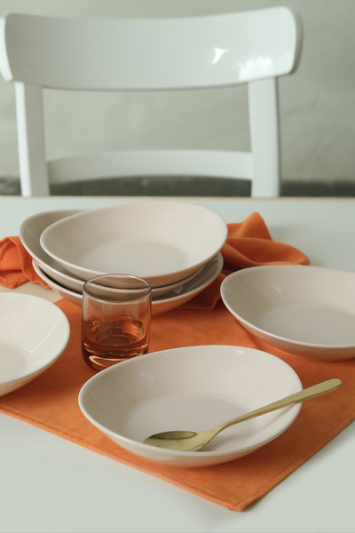 Keramika Cream Stella Dinner Plate 22 Cm 6 Pieces 030