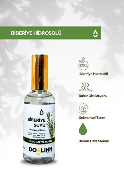 Doalinn Biberiye Hidrosolü (Rosmarinus officinalis) 100 ml.