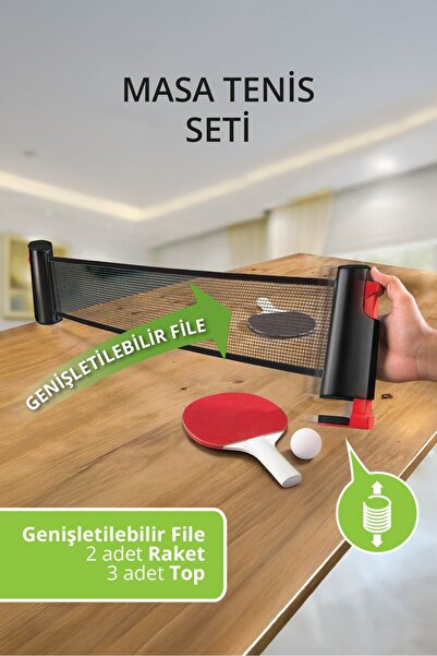 Triathlon T157 Masa Tenis Seti / Her Masaya Uygun 150 Cm'e Kadar Ayarlanabili...