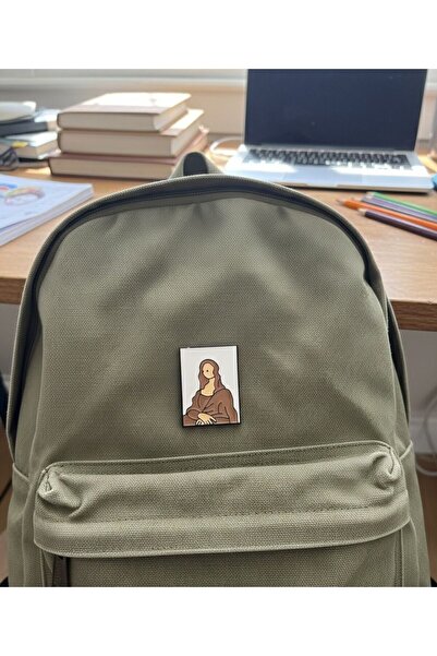 Pinkar Studio Mona Lisa Retro Rozet Pin