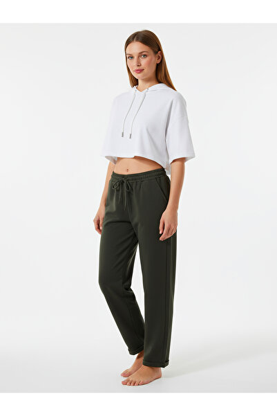 Bravie Φούτερ με διπλό πόδι Χακί 2629