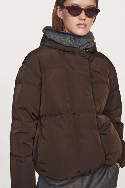 Massimo Dutti Su itici kapüşonlu şişme mont