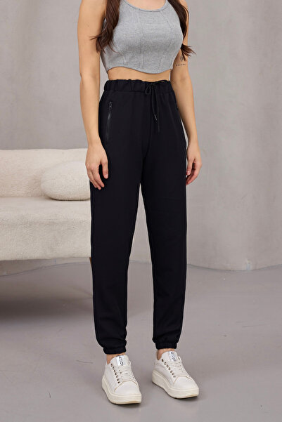 alanora Women's High Waist Lycra Jogger Elastic Waist Pants