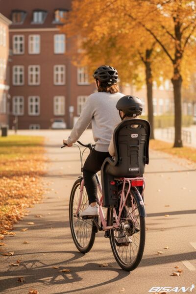 Bisan Bella 26 Jant Kadın Şehir Bisikleti 42 cm Çelik Kadro V-Fren 3 Vites Shimano Nexus Pudra Pembe