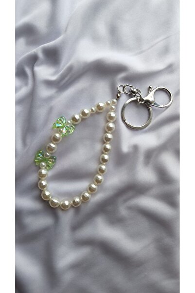 Rodopiva Διακοσμητικό τσάντας με μπρελόκ και φιόγκο με λεπτομέρειες από πέρλε...