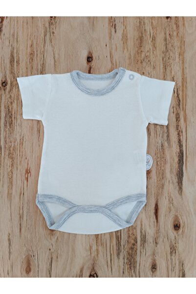 Tomuycuk 4-Piece 100% Cotton Short Sleeve Baby Bodysuit Set |   Snap Fastener Transitional Bodysuit (0–12 Months)