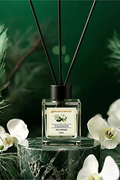 MOUVEMENT Yasemin 100 ml Bambu Çubuklu Oda Kokusu Evinize Doğal Ferahlık Ve Z...