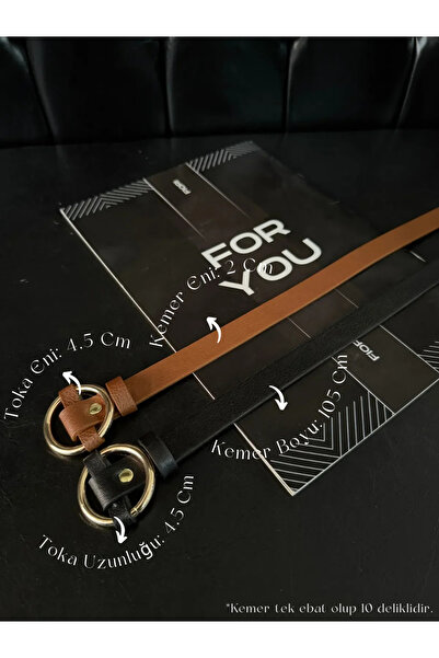 Fiori 2’li Kadın Pantolon Kemeri Ceket Kemeri Elbise Kemeri Gömlek Kemeri