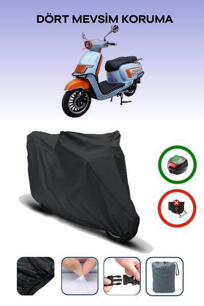 Breen Black Apachi Beauty 50 Motorcycle Canvas Rear Bag Compatible