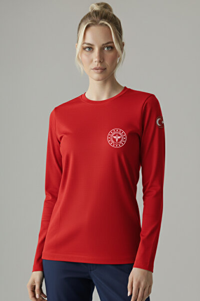 Pratik Medikal Red 112 Emergency Health Seasonal Sweater Unisex
