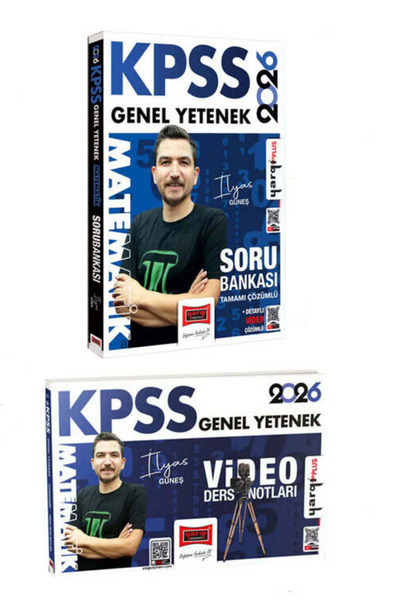 Yargı Yayınları 2026 KPSS Genel Yetenek Matematik Soru Bankası ve Video Ders Notları Seti (İlyas Güneş)