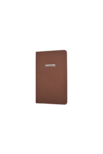 Pantone Medium Boy Çizgisiz Defter Kahverengi 9 X 13,5 Cm