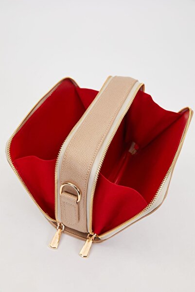 Levidor Τσάντα ώμου με διπλό φερμουάρ με ρυθμιζόμενο μέγεθος