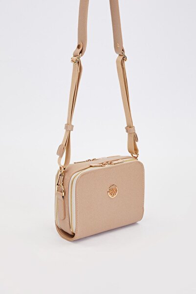 Levidor Τσάντα ώμου με διπλό φερμουάρ με ρυθμιζόμενο μέγεθος