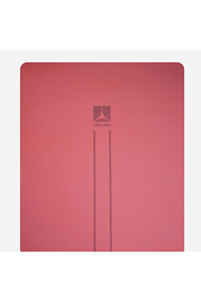 Rebuwo Çift Çizgi Tasarımlı Armonia Yoga Pilates Matı 8 mm Kaymaz Hafif Taşın...