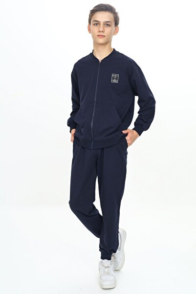 HayKids Σετ αθλητικής φόρμας με μακρυμάνικο λαιμόκοψη με δύο κορδόνια για αγόρια