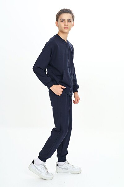 HayKids Σετ αθλητικής φόρμας με μακρυμάνικο λαιμόκοψη με δύο κορδόνια για αγόρια