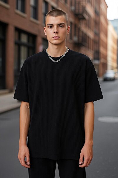 İLKCET MODA Мъжка тениска Ottoman Premium Oversize