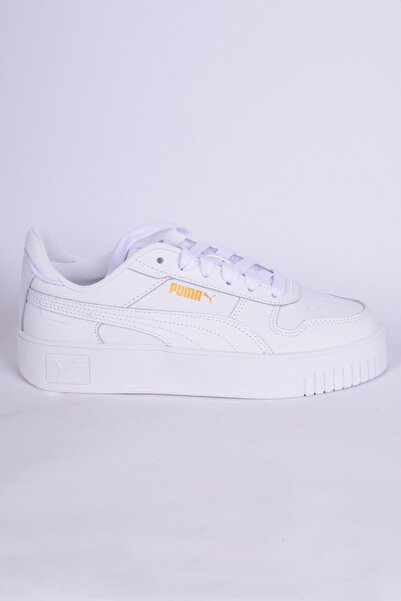 Puma 389390-01 Carina Street Deri Ortopedik Taban Kadın Günlük Beyaz Spor Ayakkabı
