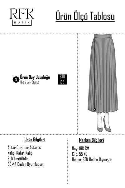 RFK Butik Рожева плісирована жіноча спідниця хіджаб