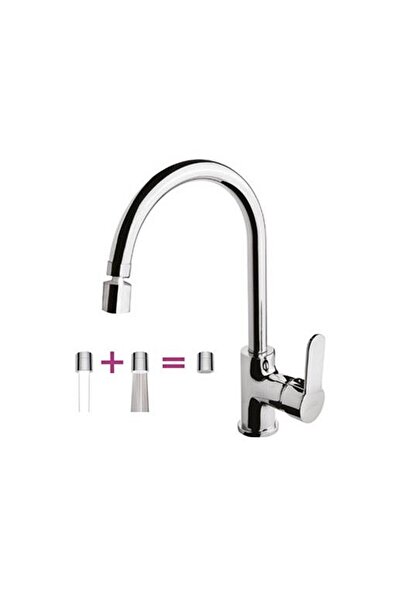 Newarc 971531D Domino Kitchen Sink Faucet with Rotating Aerator
