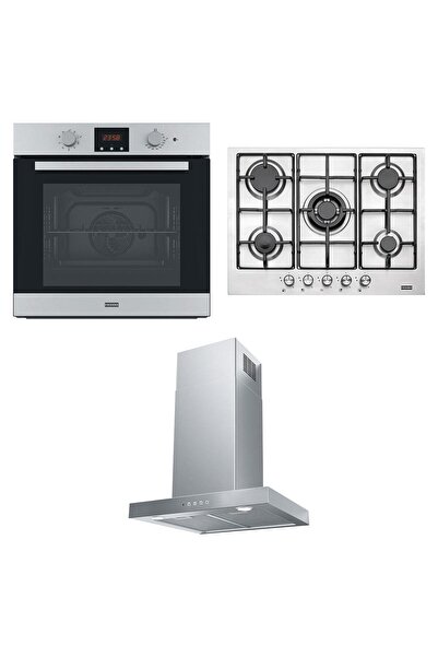 Franke Ankastre Set; FSL 86 H XS Fırın, FHNL 705 4G TC XS E Ocak, FDF EG6 60 ...