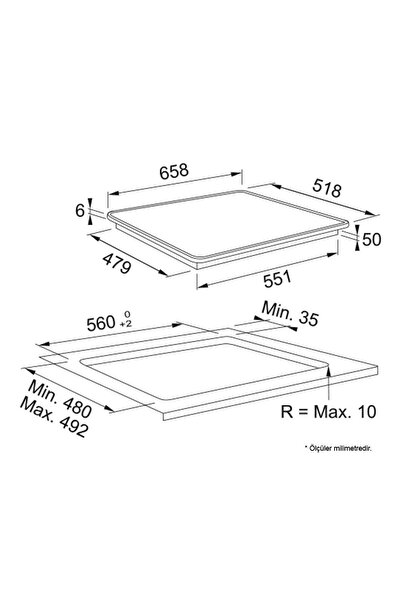 Franke FMA 654 I F BK XS Elektrikli İndüksiyonlu Ankastre Cam Ocak, Siyah-Inox, 65cm