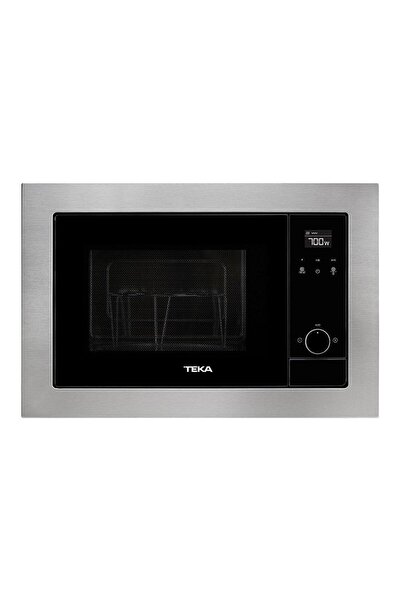 Teka MS 620 BIS Ankastre Mikrodalga Fırın ve Izgara, 20 LT, Inox çerçeveli, Siyah panel