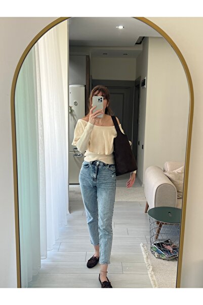 Butik Pileli Yaka kazak