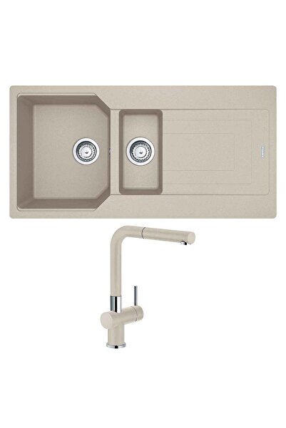 Franke Urban UBG 651-100 Granit Sahara Evye, Active Plus Doccia Sahara Armatür